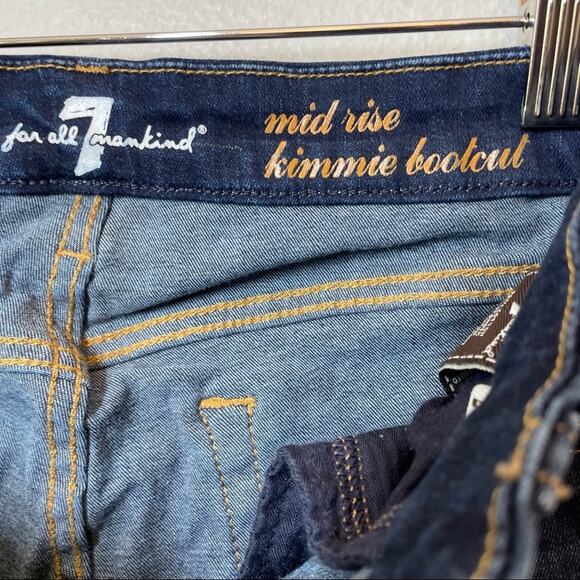 7FAM Kimmie Mid-Rise DIY Cut-off Jean Shorts 26 Jorts - Picture 3 of 5